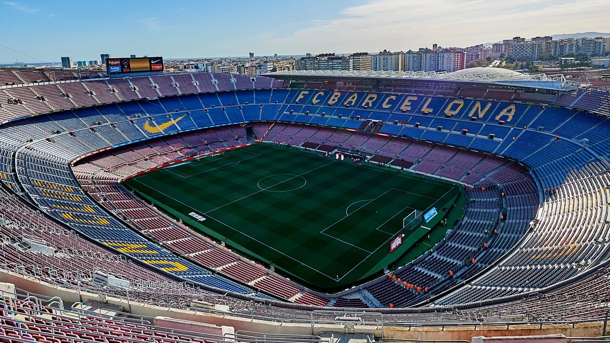 laporta el clasico - Camp Nou stadium in Barcelona
