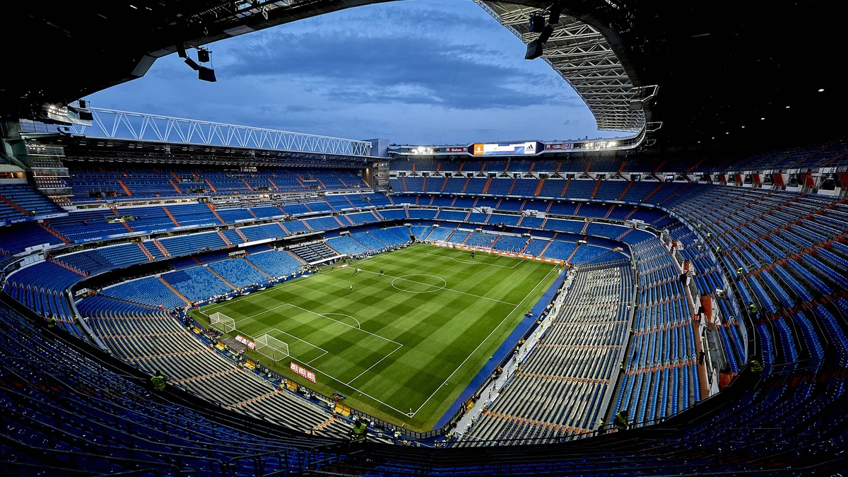 laliga matchday 10 el clasico - The Santiago Bernabeu stadium in Madrid